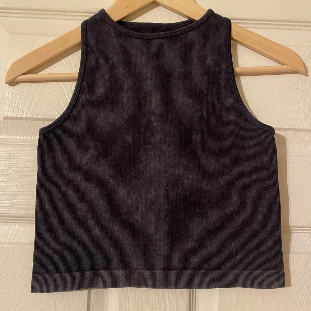 Athleta Aurora Seamless High Neck Crop Tank